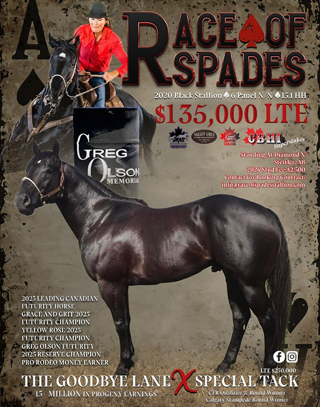 R Ace Of Spades X The Goodbye Lane out of Special Tack. $135,000 LTE